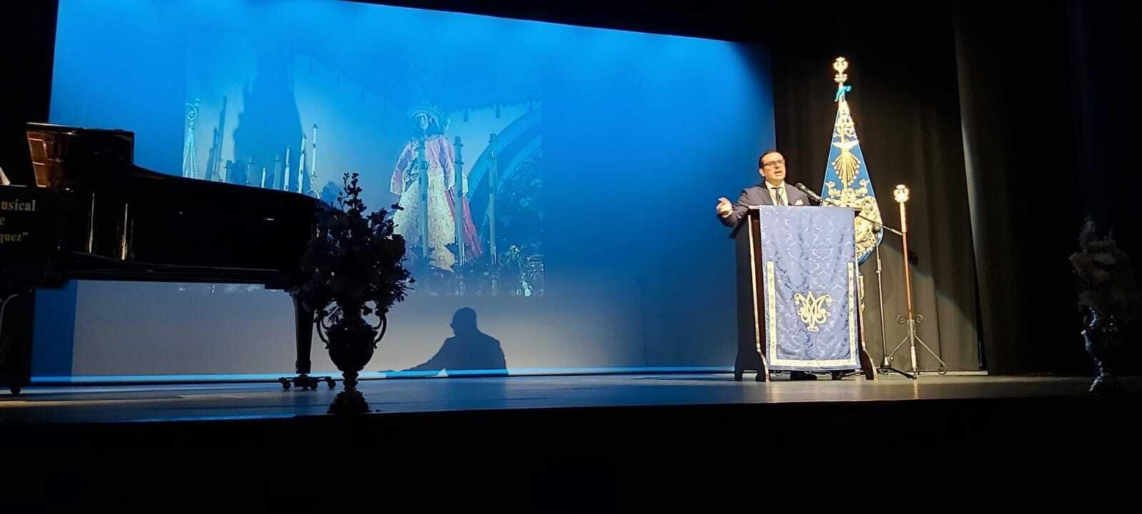 Mario Mateos, durante el pregón.