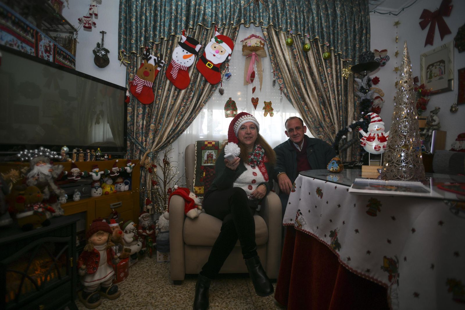 Fotos de la casa decorada por Navidad de la Mamá Noel de España
