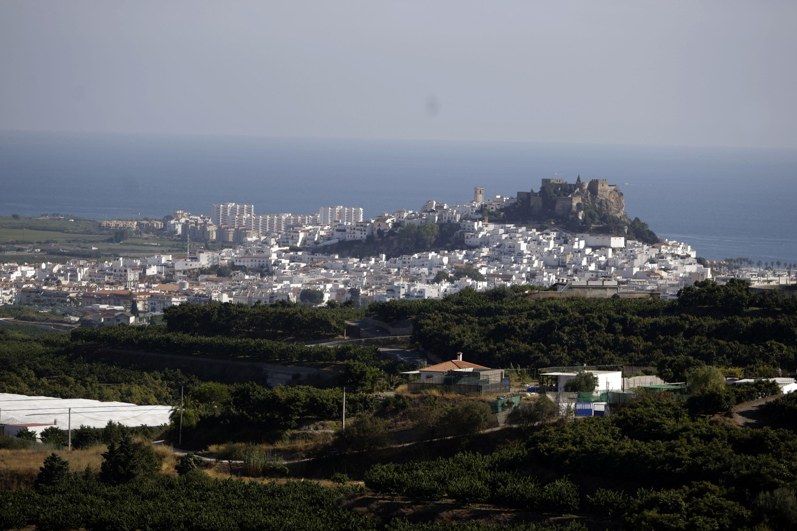 Salobreña vista desde cerca de Lobres