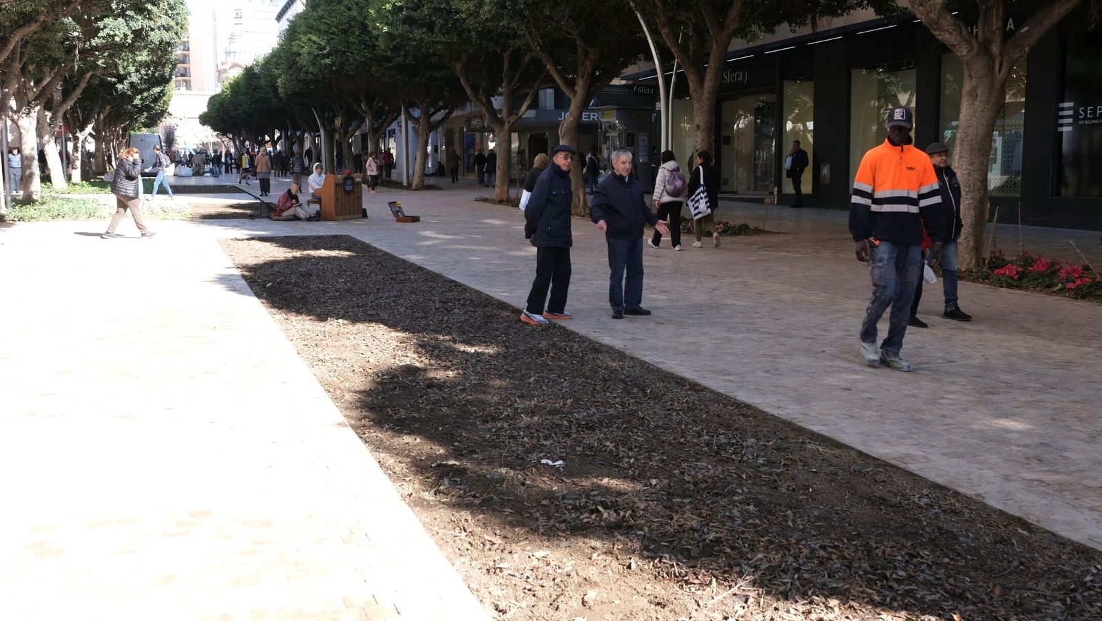 Parte pendiente de rematar del nuevo Paseo de Almería.