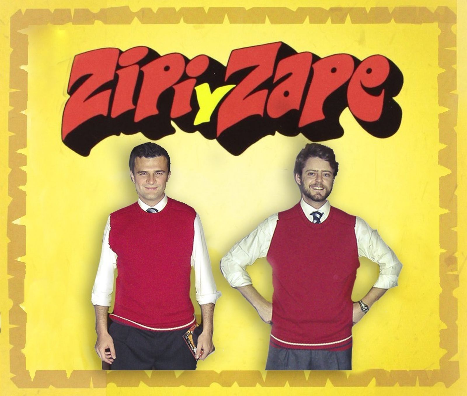 Bruno García, junto a su amigo Paco, disfrazados de Zipi y Zape en el Carnaval de 2007.