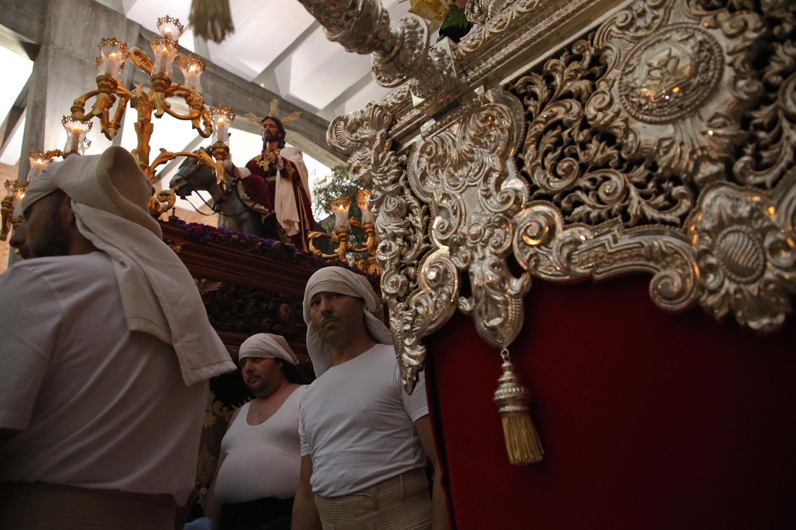 Fotos de la primera levantá de La Borriquita en Algeciras 2023