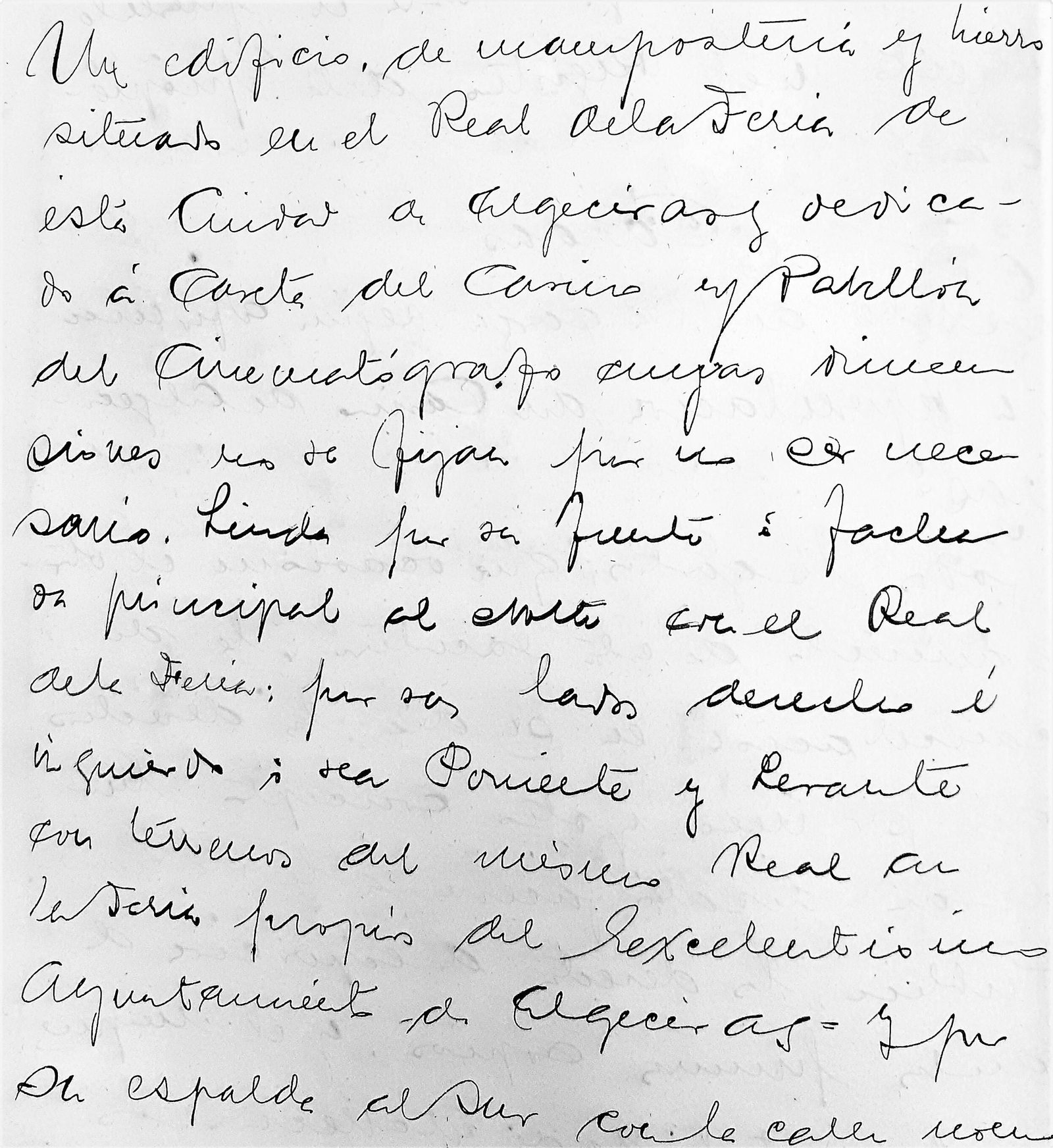 Descripción del Pabellón del Casino.