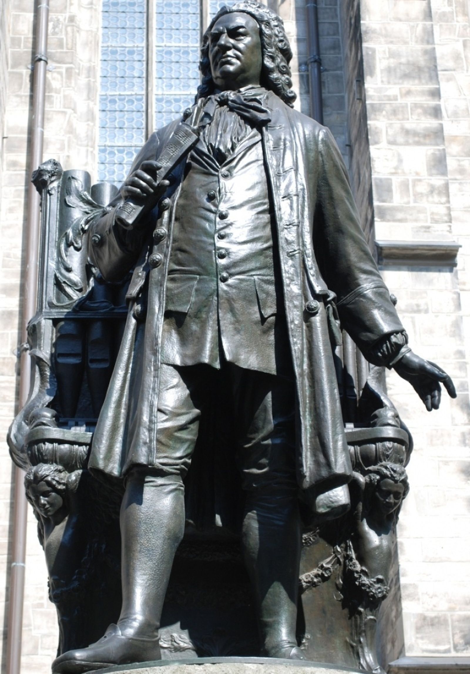 Escultura de Johann Sebastian Bach en Leipzig.