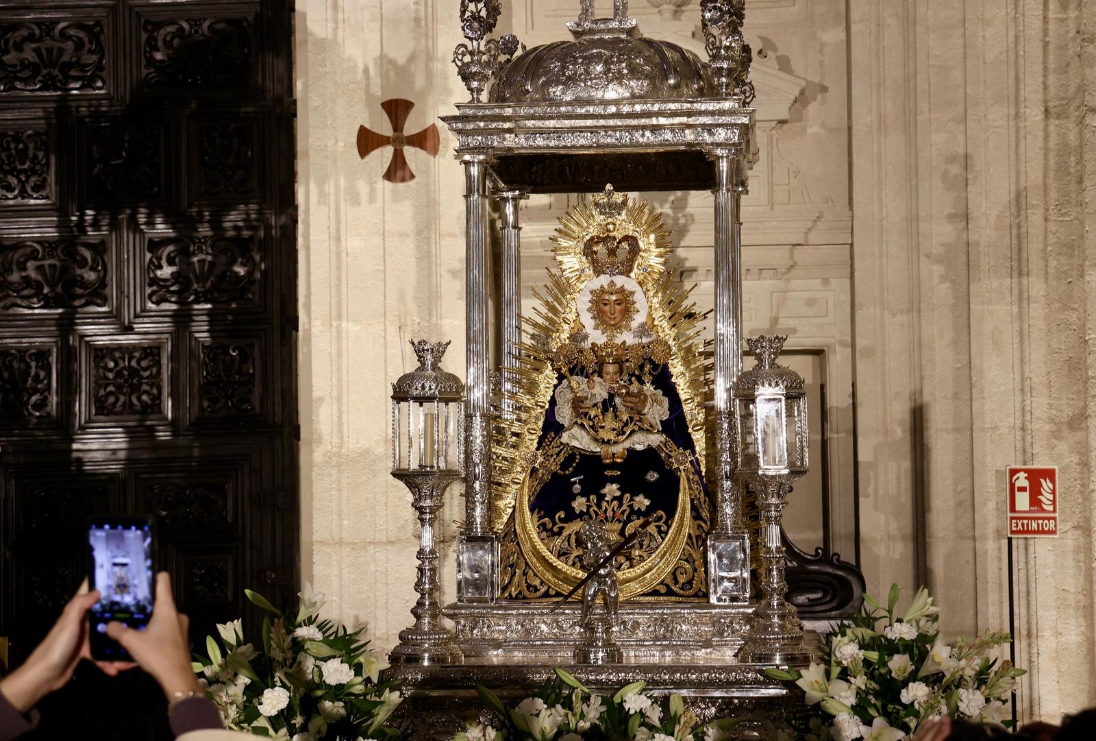 La Virgen de Setefilla en la Parroquia del Sagrario