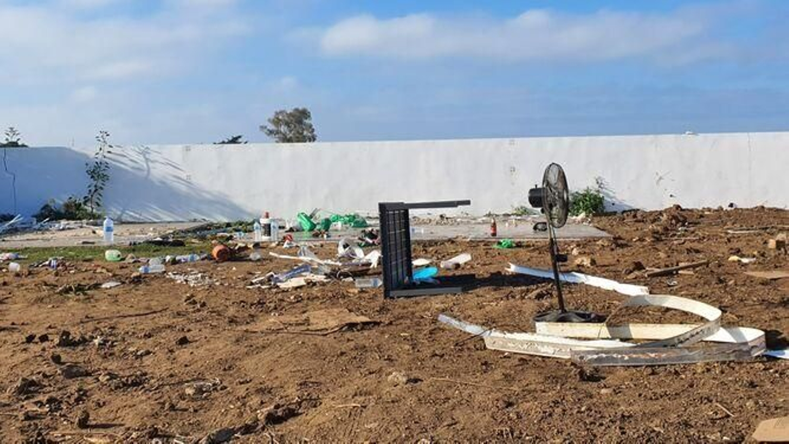 Imagen de la parcela donde se actuó este martes.