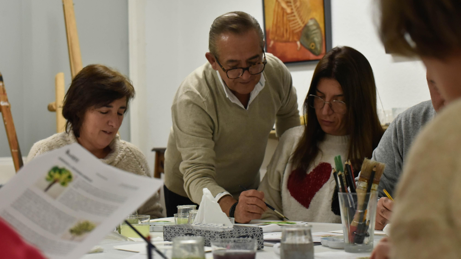 Las fotos del Taller de acuarela rapida en la Asociación Cultural Alarte