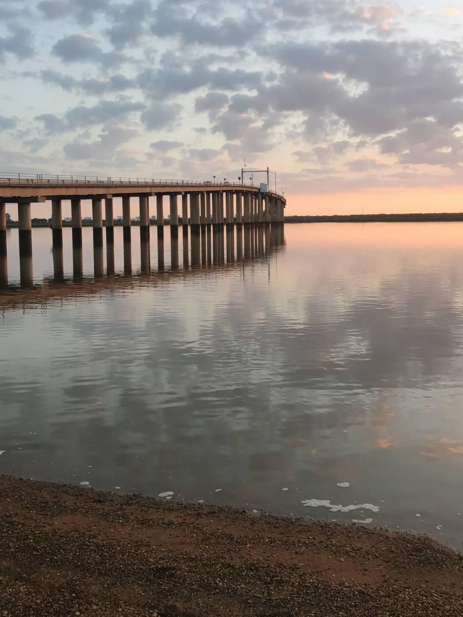 Puente del Burro sobre el Paraje Natural Marismas del Odiel