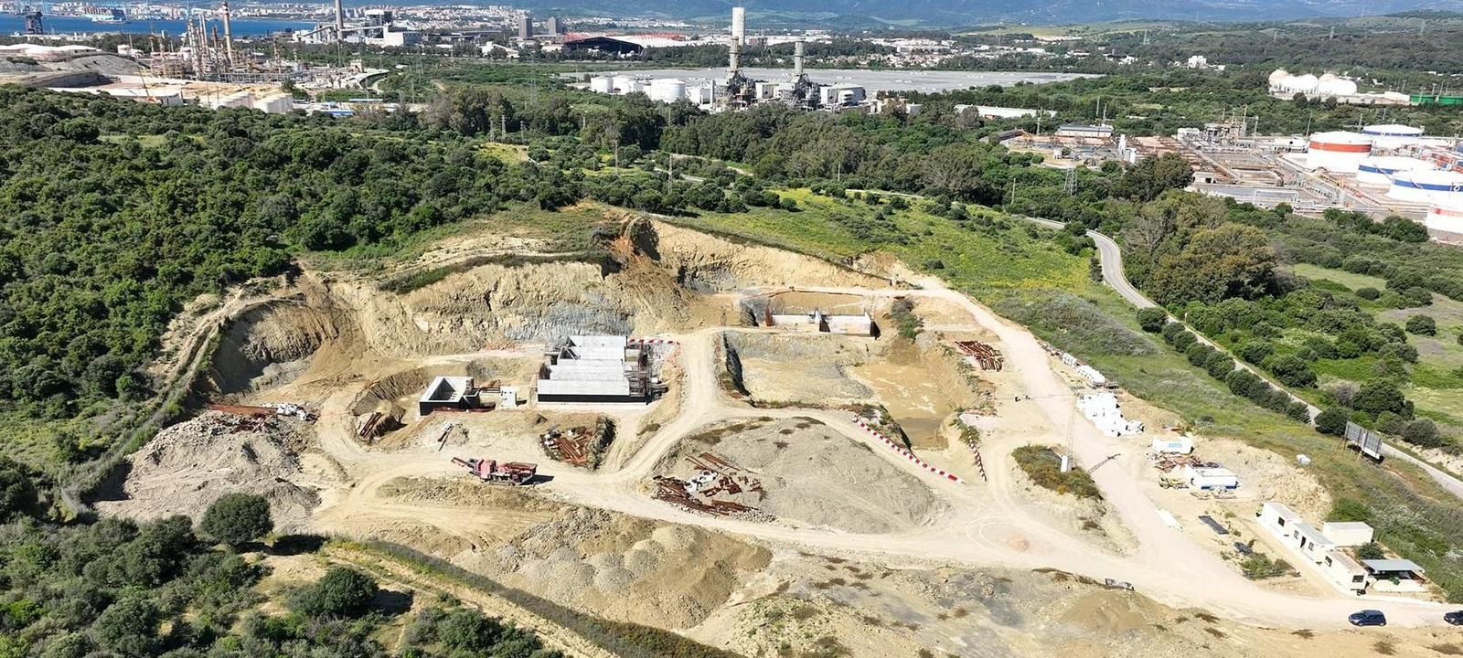 Las obras de la nueva depuradora.