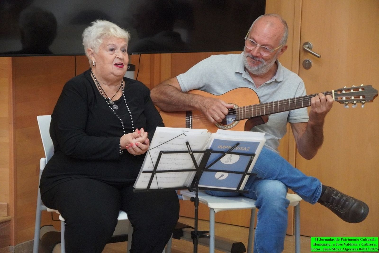 Una actuación de Manolo Báez y Nieves Buscató en Algeciras.