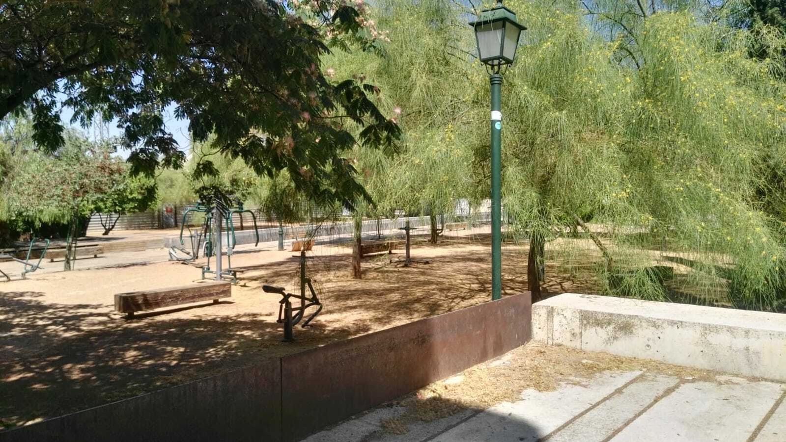 Las imágenes del estado del parque del Cuarto Real de Santo Domingo