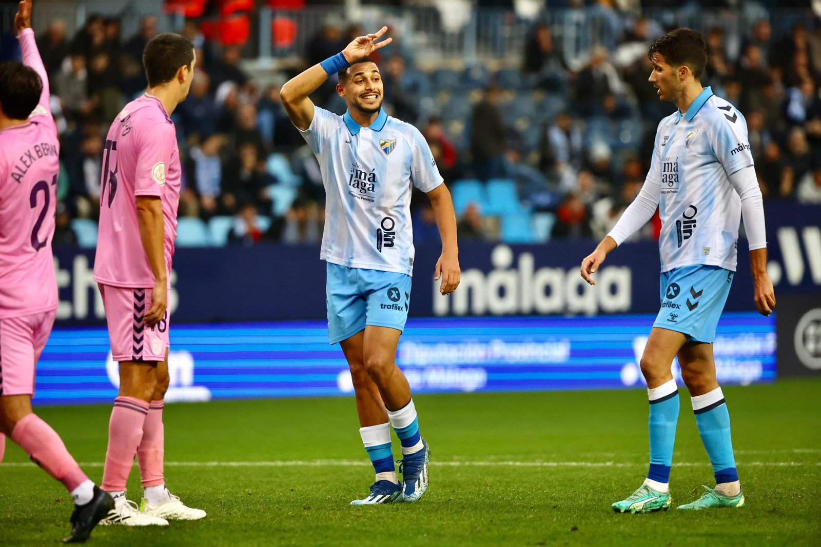 El Málaga CF - Eldense, en fotos