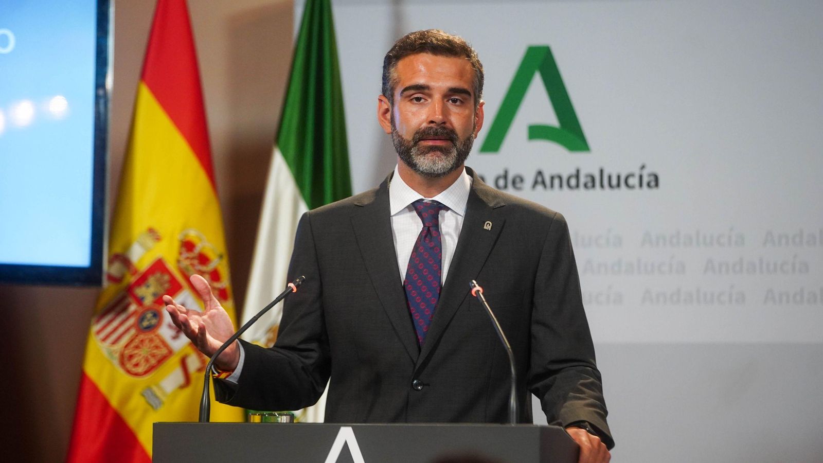 Ramón Fernández-Pacheco en su comparecencia tras el Consejo de Gobierno.