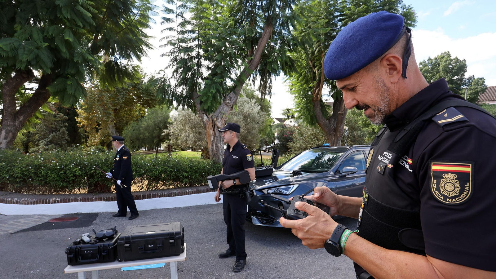 Imágenes del Día de la Policía Nacional en las Bodegas Fundador de Jerez