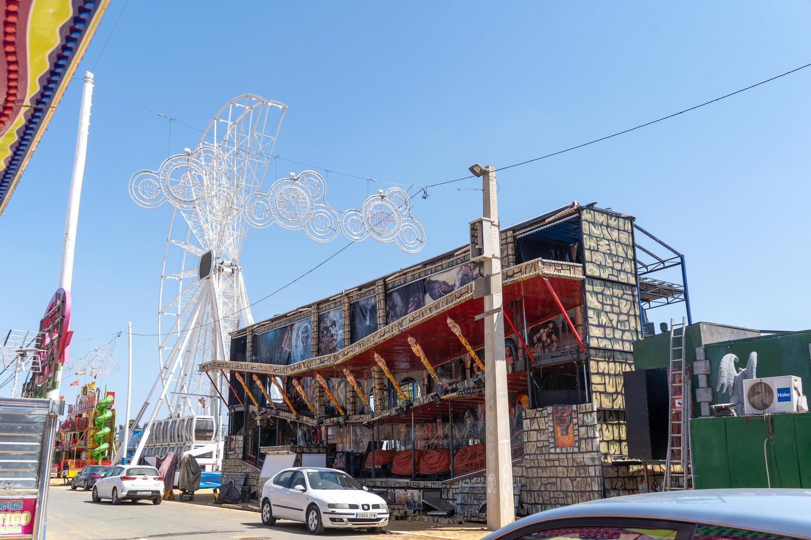 Imágenes de las Fiestas Colombinas días antes de su inauguración