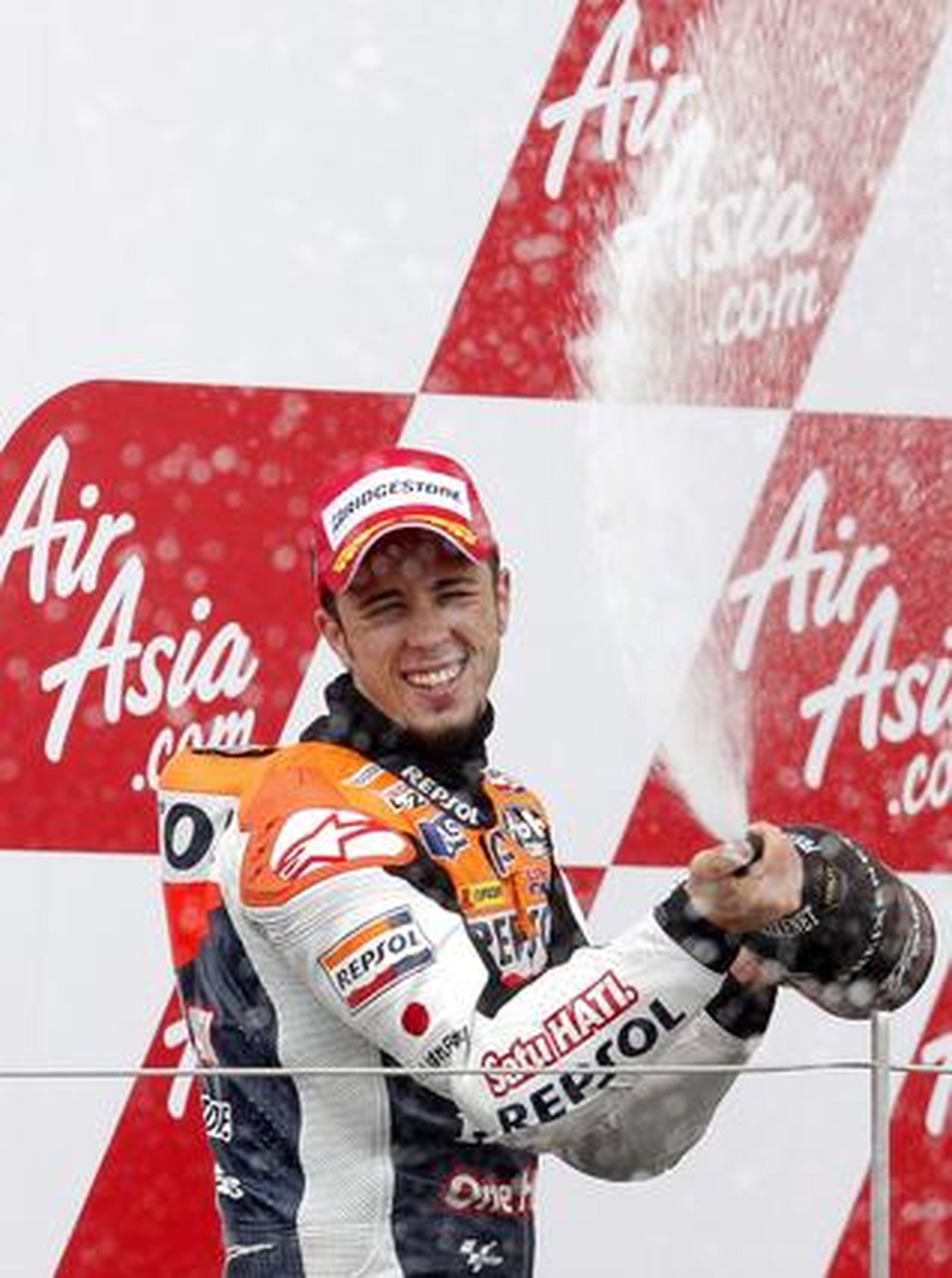 El piloto italiano de Honda Repsol Andrea Dovizioso, segundo en Silverstone.

Foto: EFE