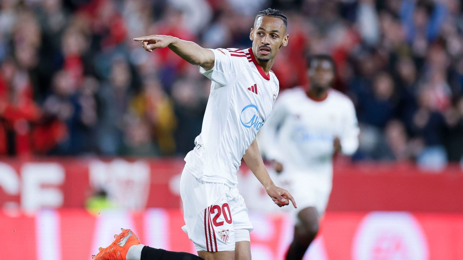Sow celebra su gol ante el Alavés.