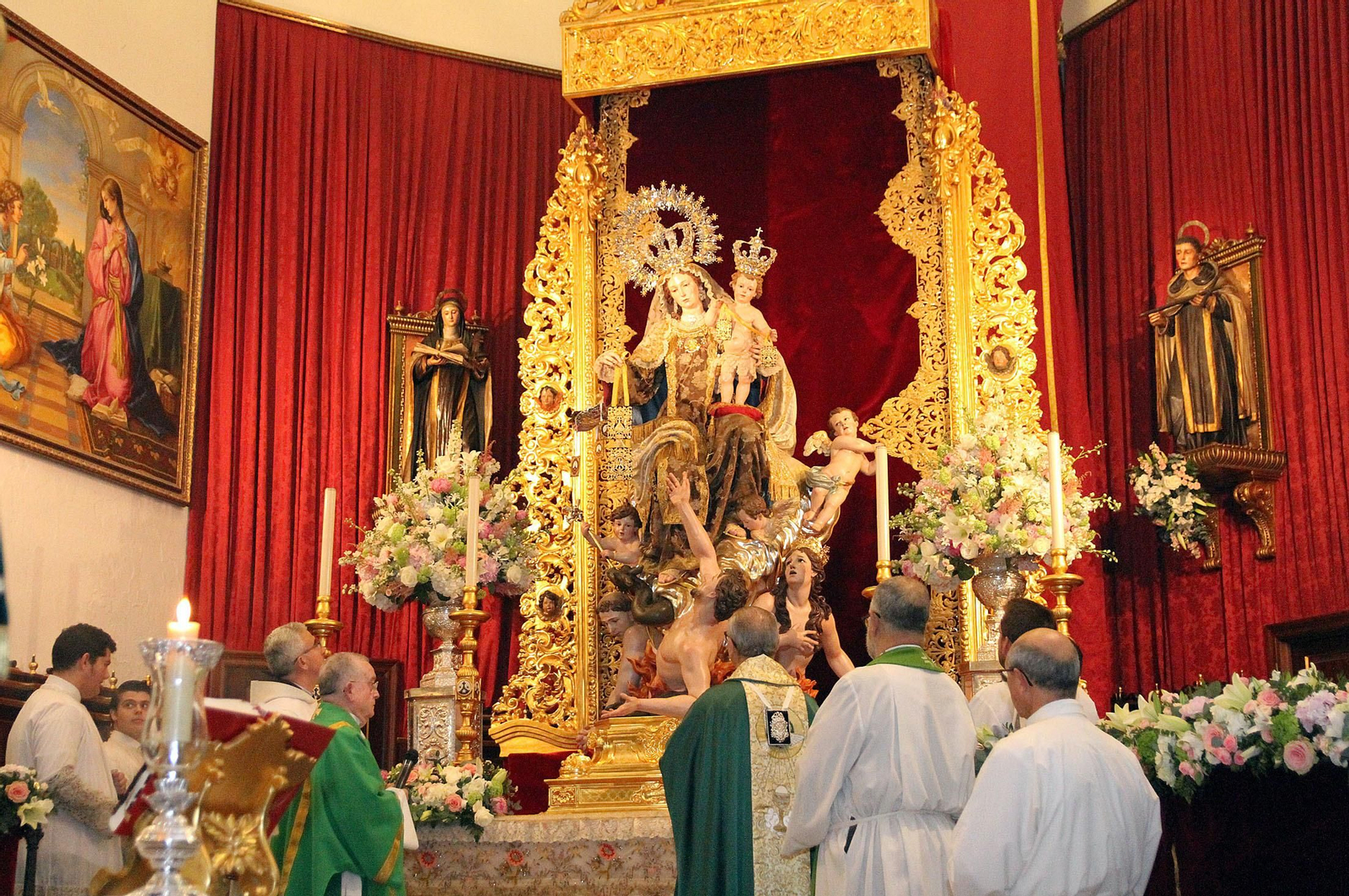 Imágenes de la bendición de la Virgen del Carmen