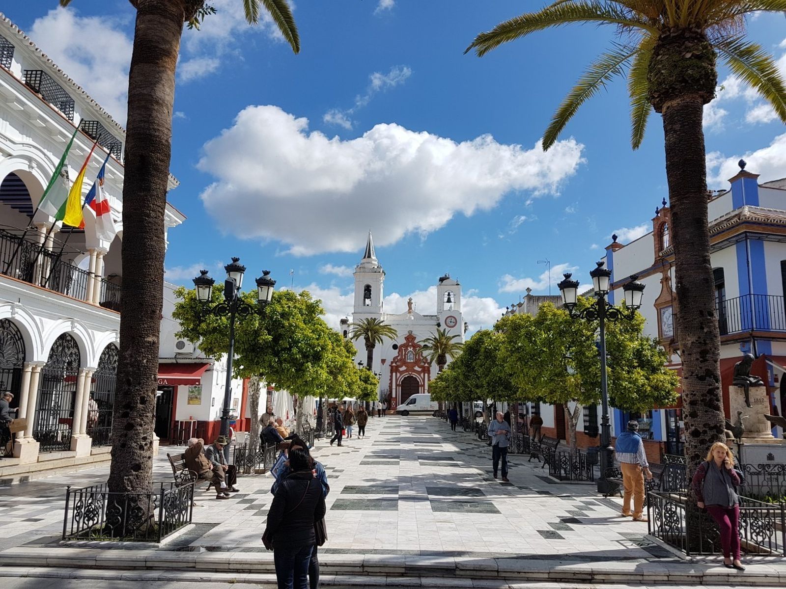 La Plaza Virgen del Rocío en la actualidad.