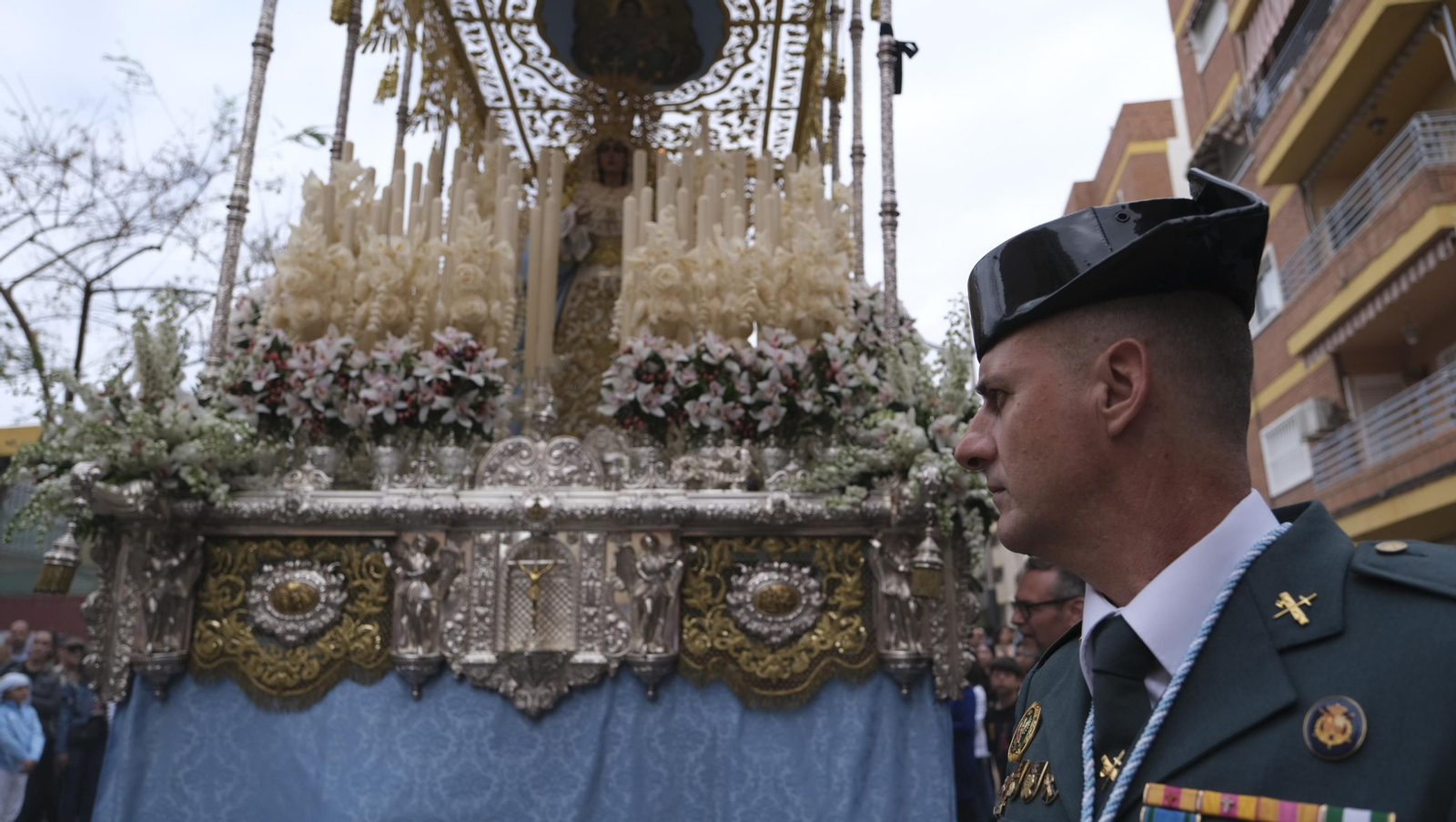 La procesión de Los Ángeles en Almería, en imágenes