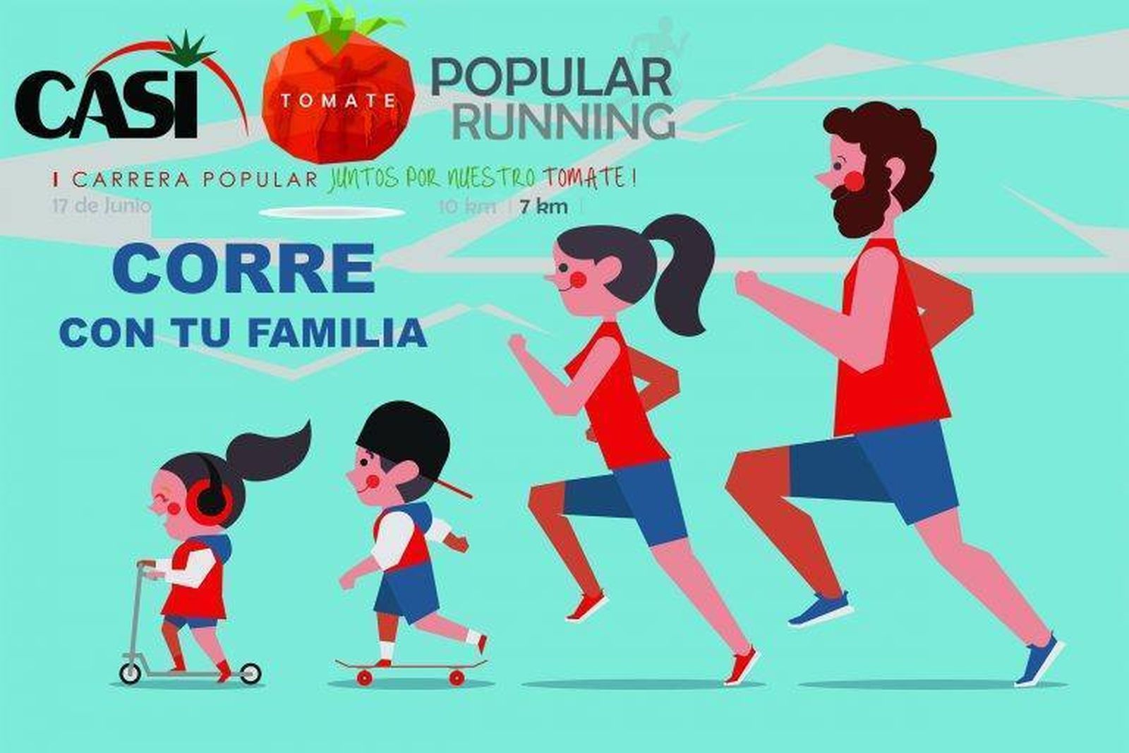 Cartel de la I Carrera Popular de la CASI.