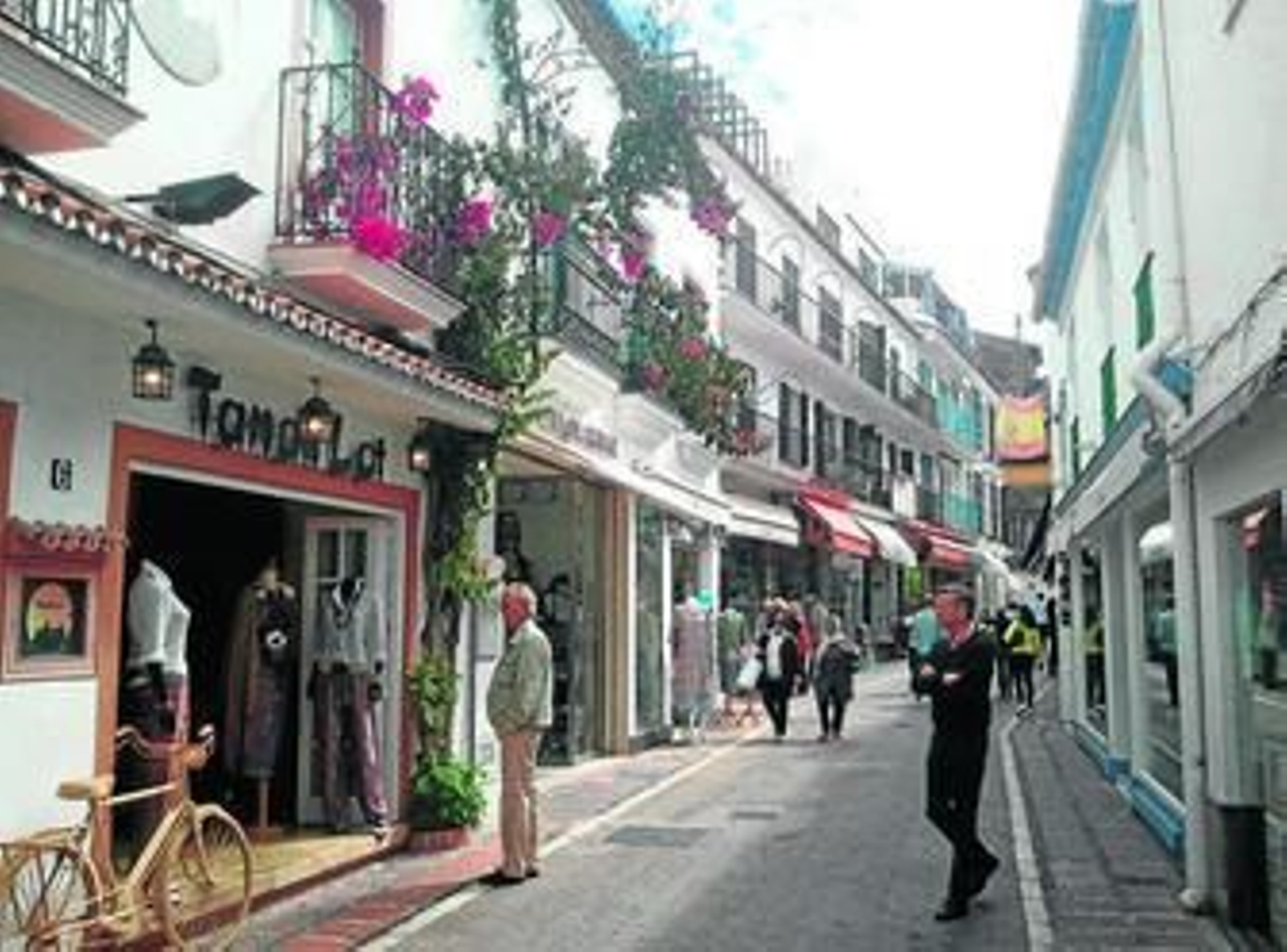 Una de las calles del centro histórico de Marbella.