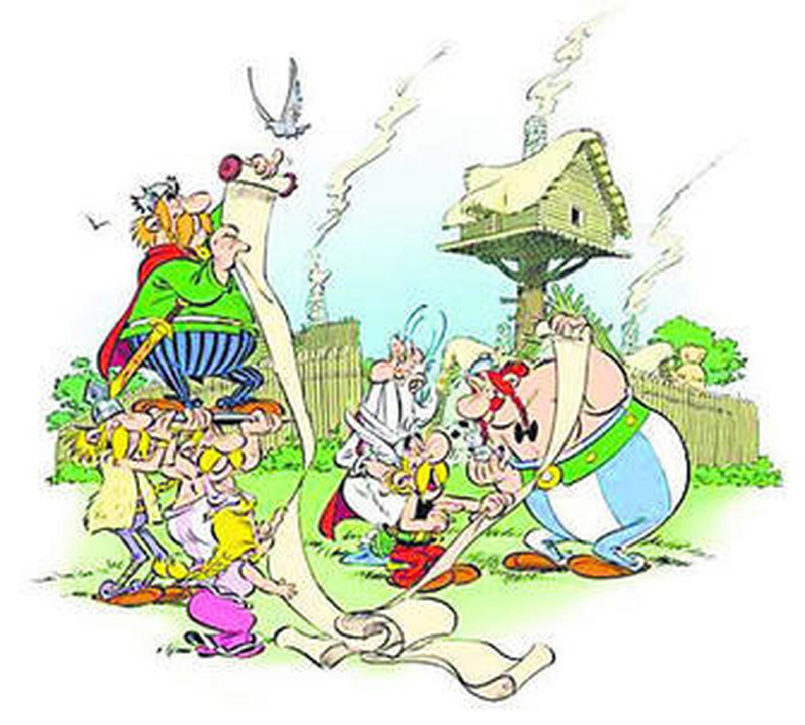 Una ilustración de Tesa González en 'El enano más alto cuenta la historia de Blancanieves'.