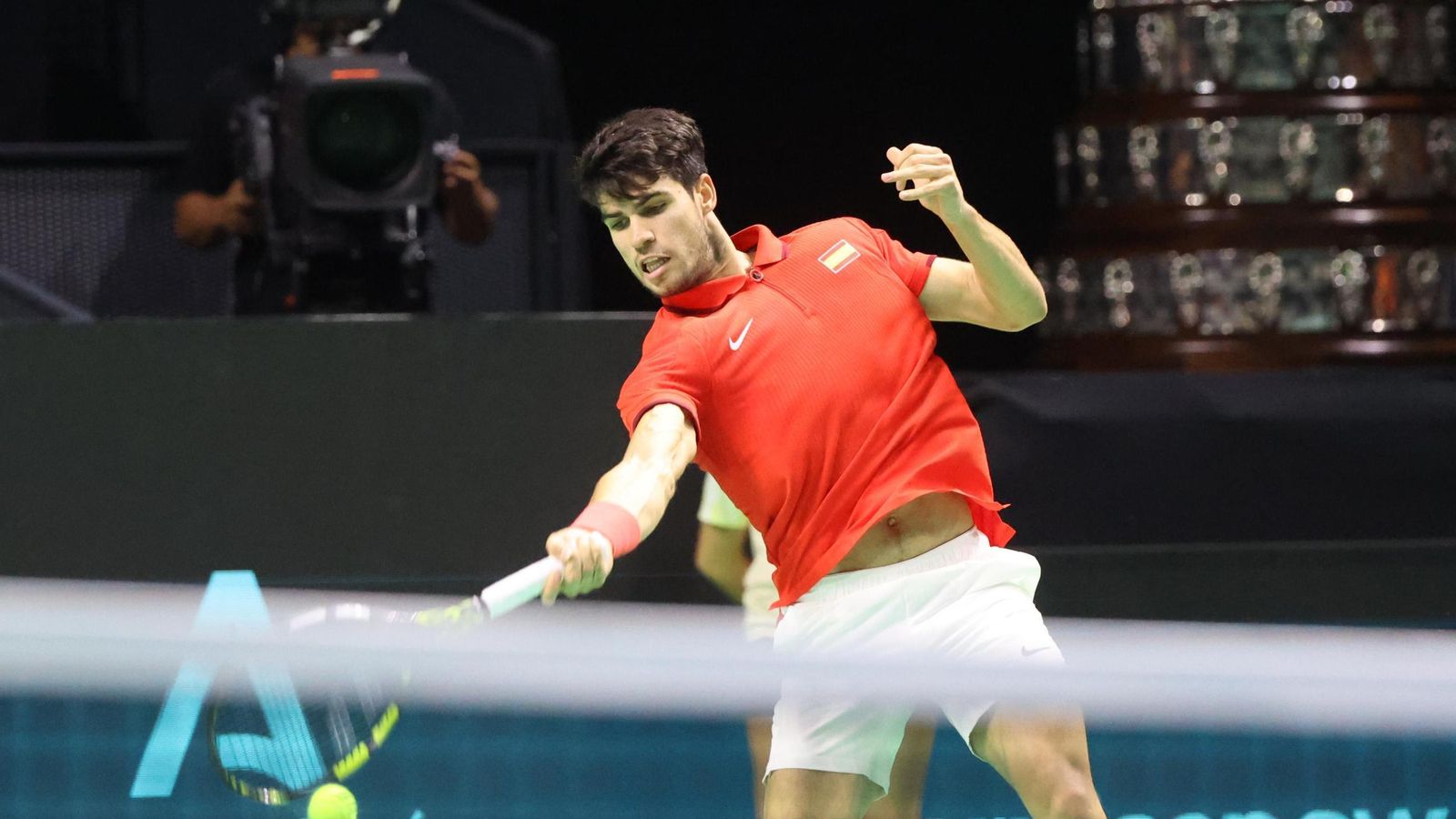 Las mejores fotos del Carlos Alcaraz-Griekspoor de la Copa Davis de Málaga