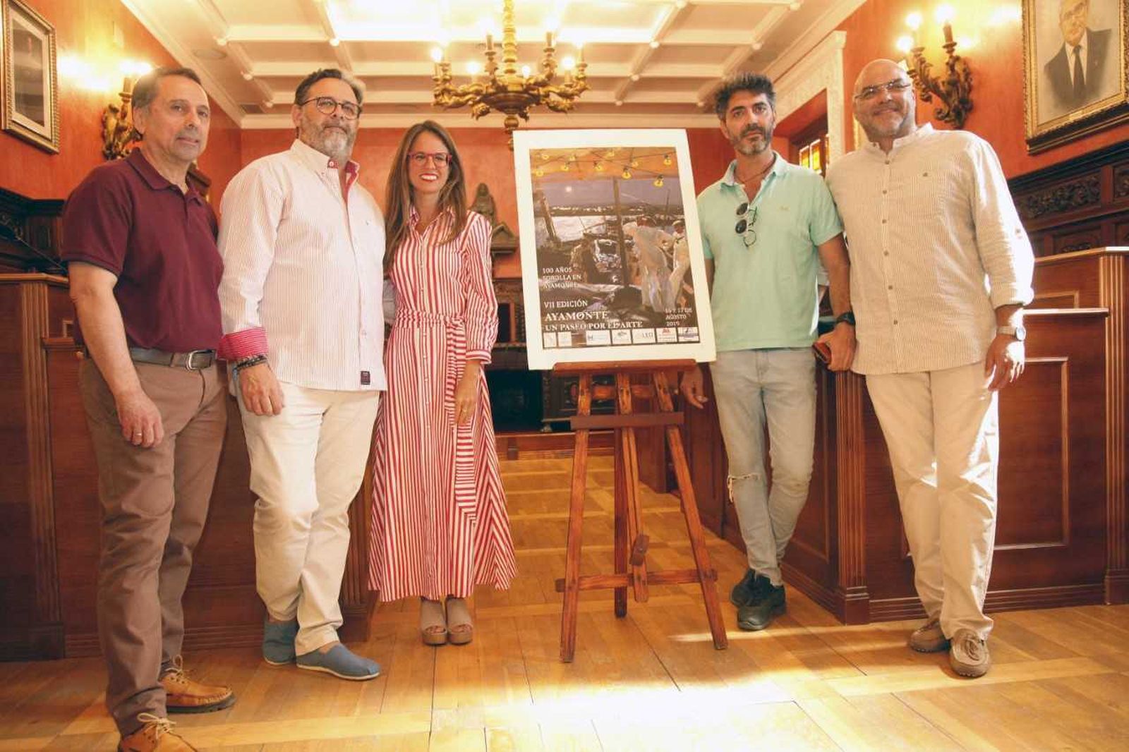 Presentación del VII 'Paseo por el Arte' en el Ayuntamiento de Ayamonte.