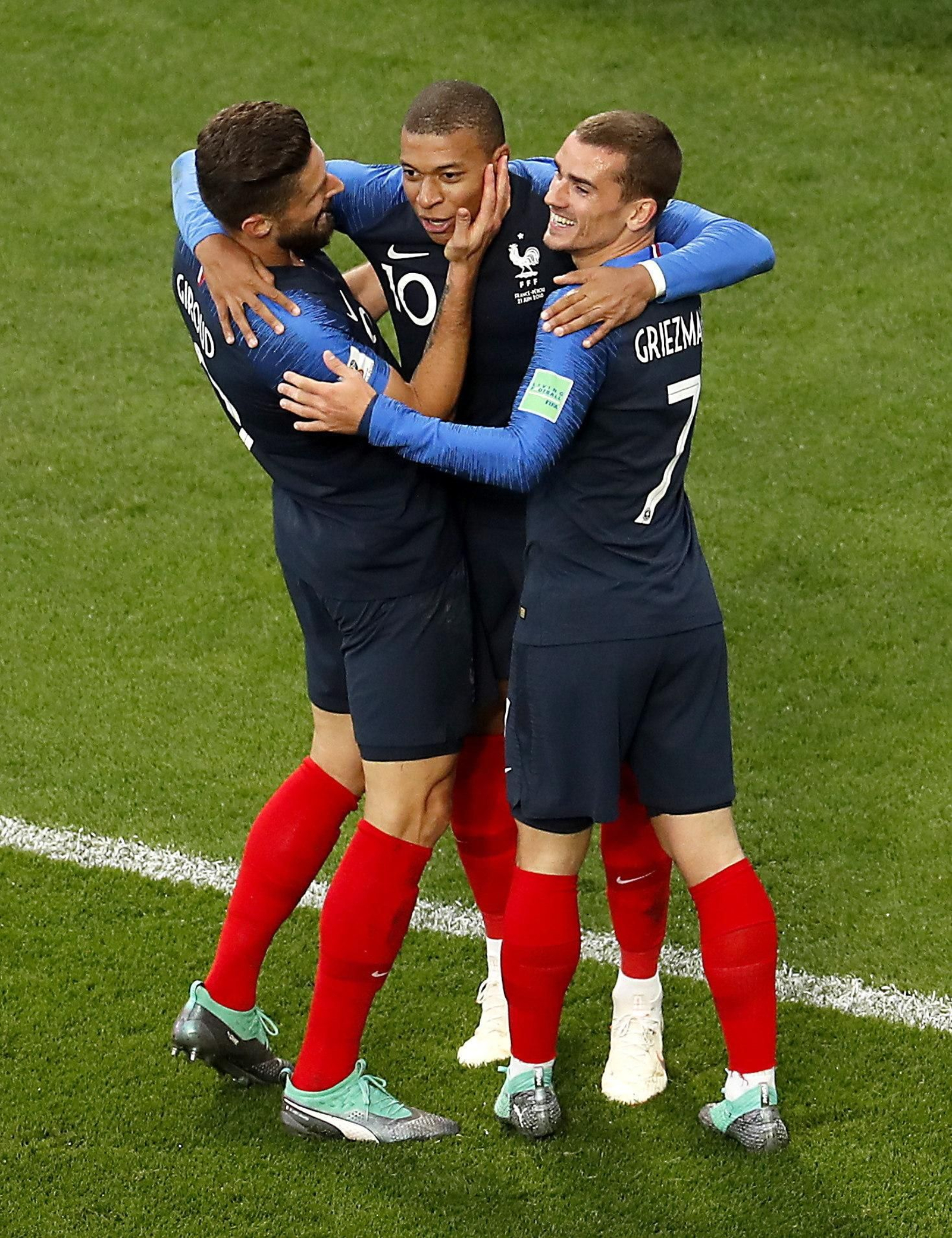 Kylian Mbappé y Antoine Griezmann
