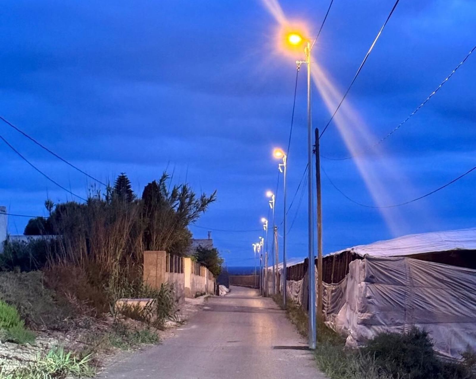 Las farolas han sido puestas a prueba con resultado positivo