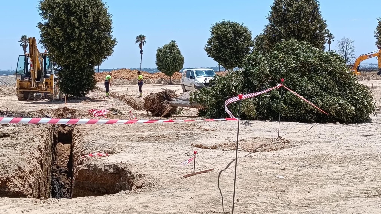 Obras en La Magdalena, en San Fernando