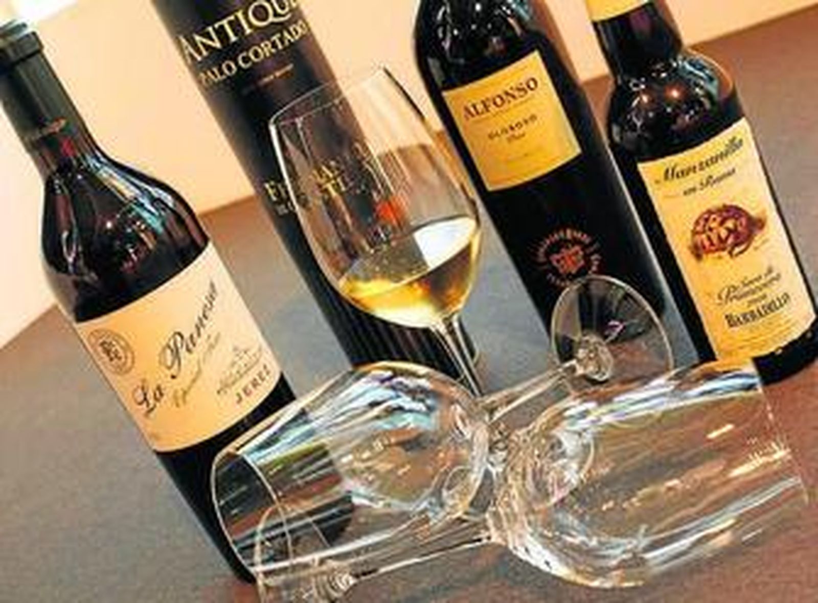 Selección para cata de vinos jerezanos.