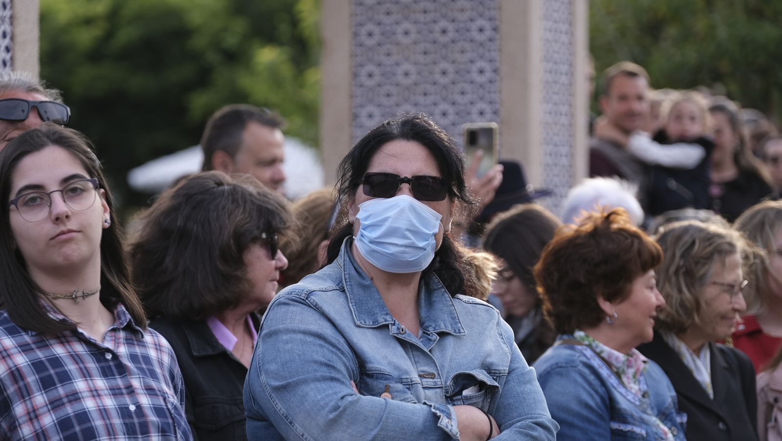 La procesión del Encuentro por las calles de Almería, en imágenes