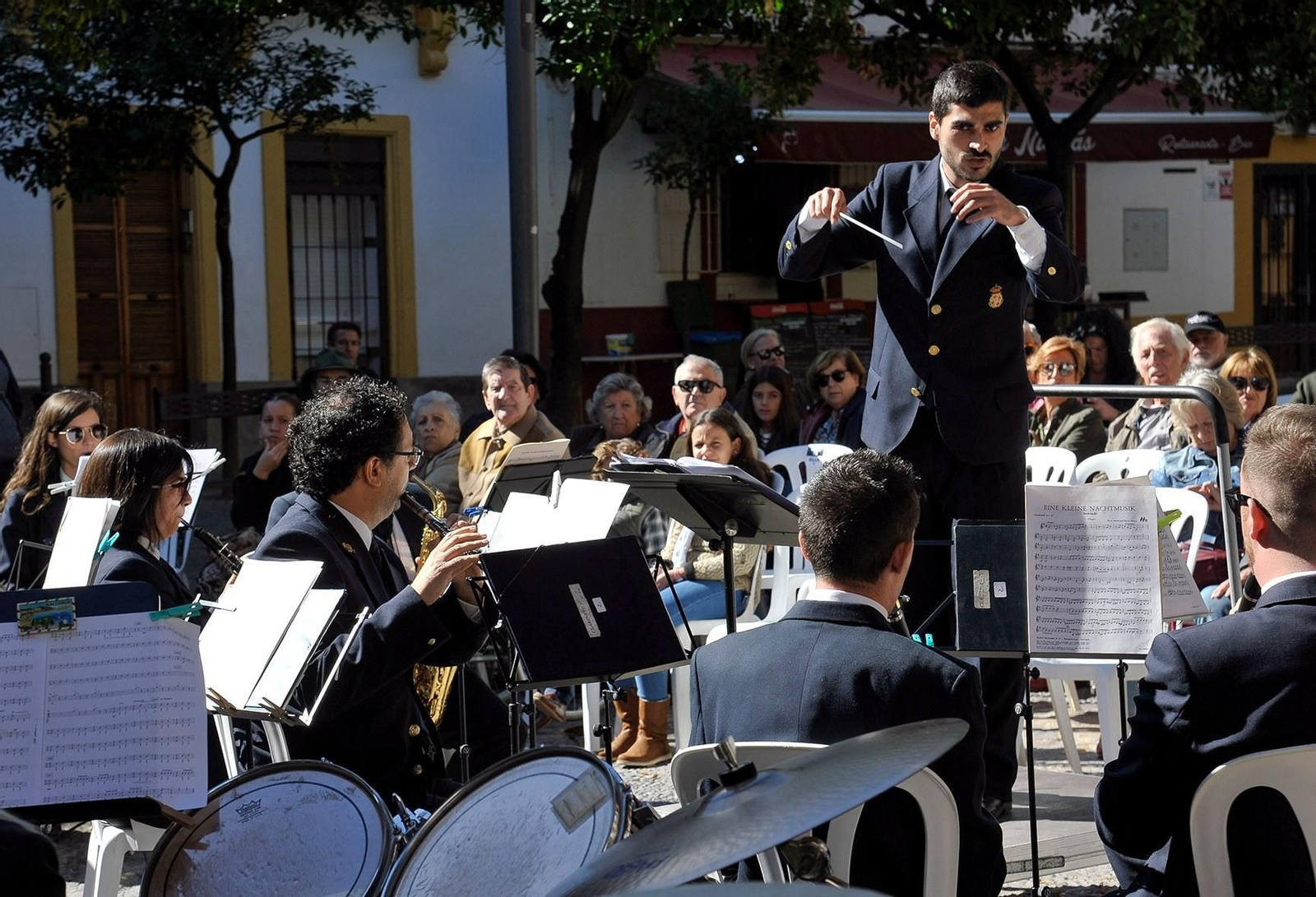 Una actuación de la Banda Municipal de Jerez.