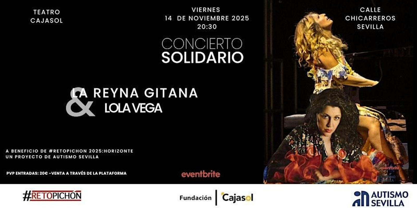 Concierto solidario la Reyna Gitana y Lola Vega