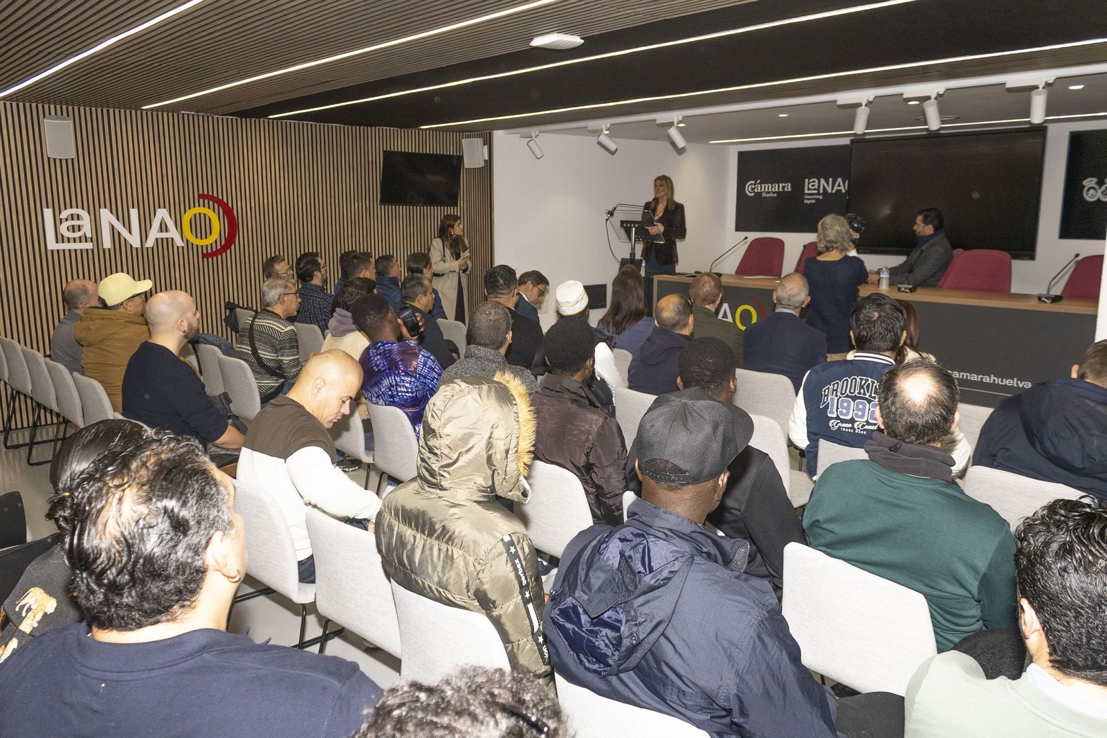 Imagen de la entrega de diplomas.