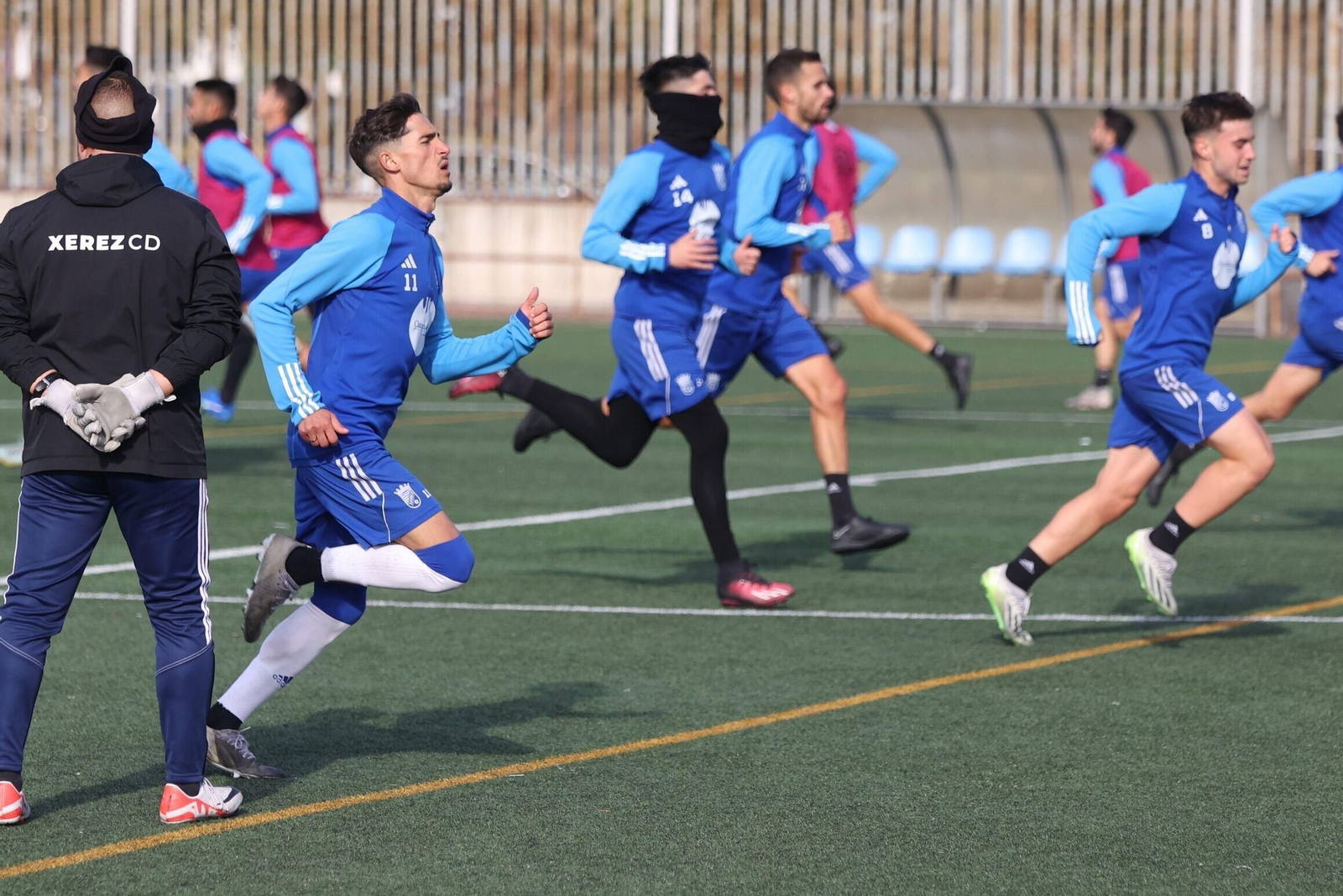 La vuelta al trabajo del Xerez CD en La Granja