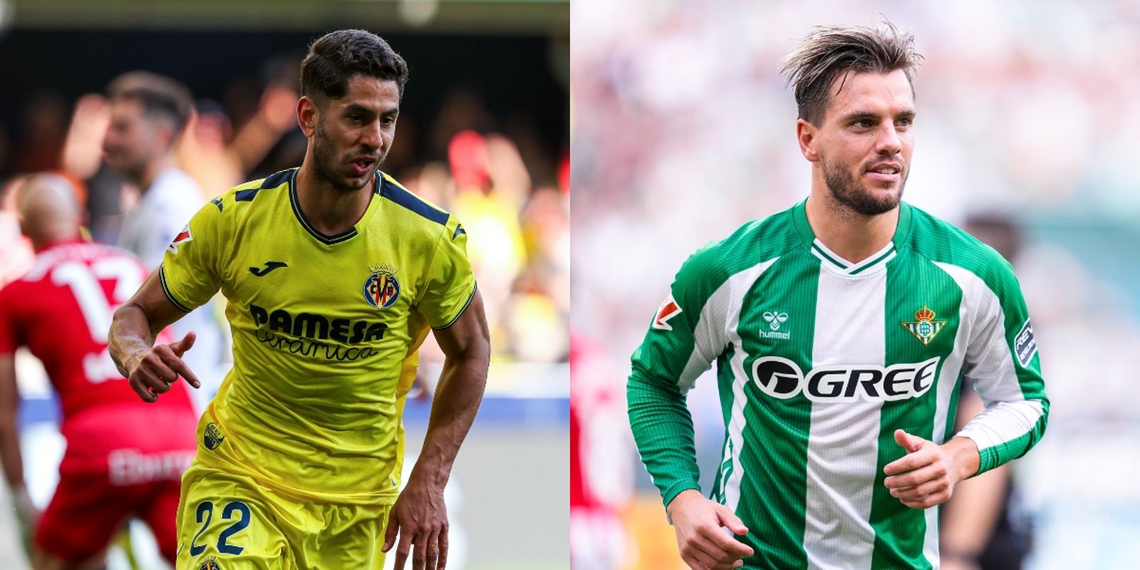 Ayoze y Lo Celso celebrando sus goles con Villarreal y Betis