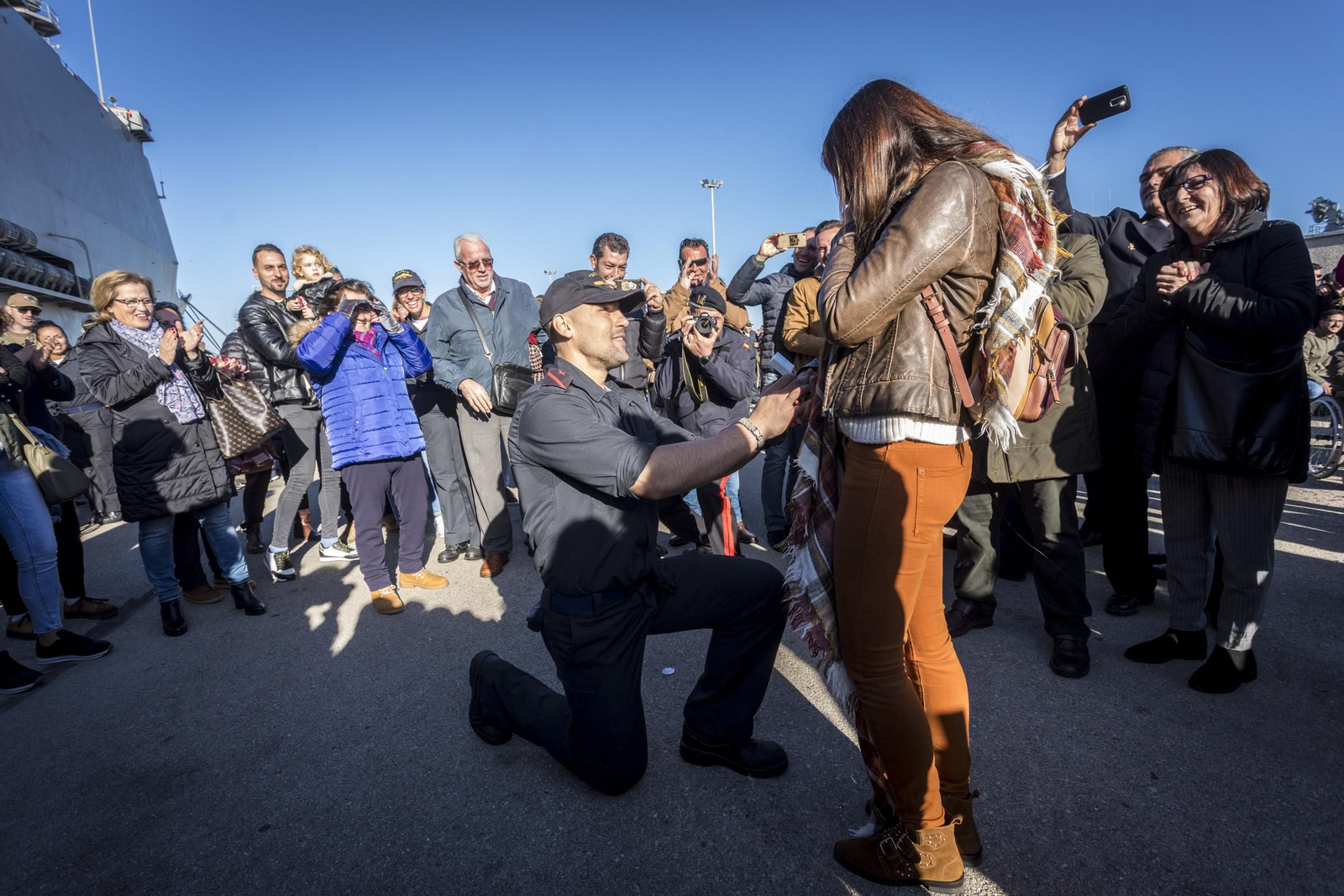 Las mejores imágenes del regreso del 'Castilla' a Rota