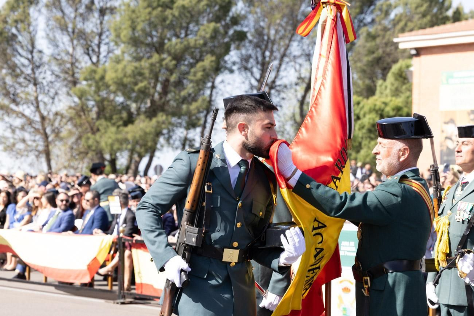 Acto de jura de bandera de la 130ª promoción de guardias civiles de la Academia de Baeza