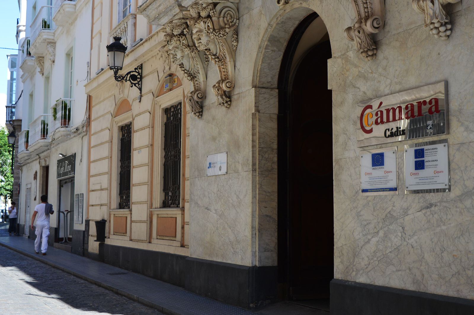 Sede de la Cámara de Comercio de Cádiz.