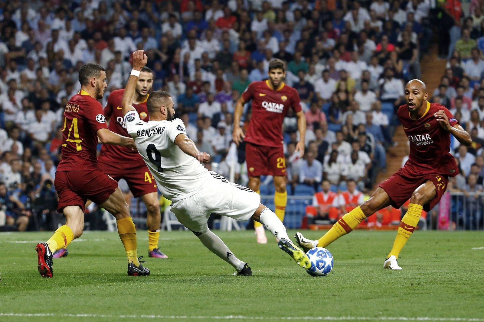 El Real Madrid-Roma, en imágenes