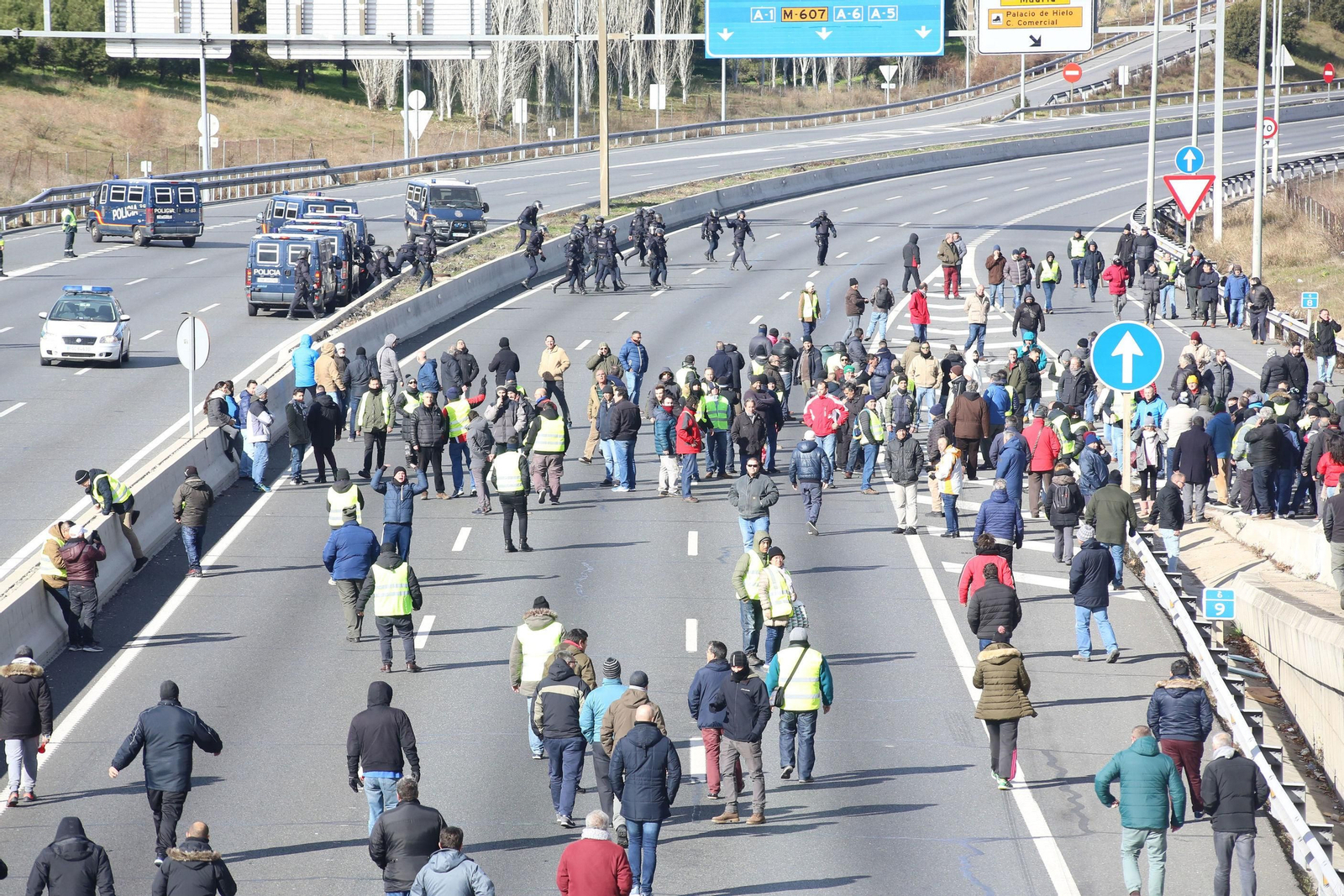 Las imágenes de las cargas policiales en Madrid
