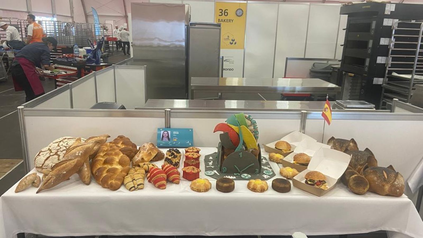 Productos elaborados por Mónica Rufián durante la competición europea.