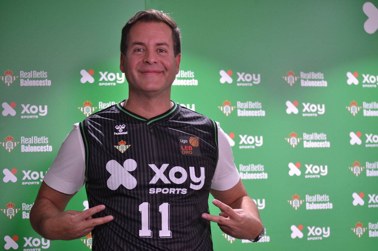 Carlos Lazo, en la presentación del acuerdo con el Betis.