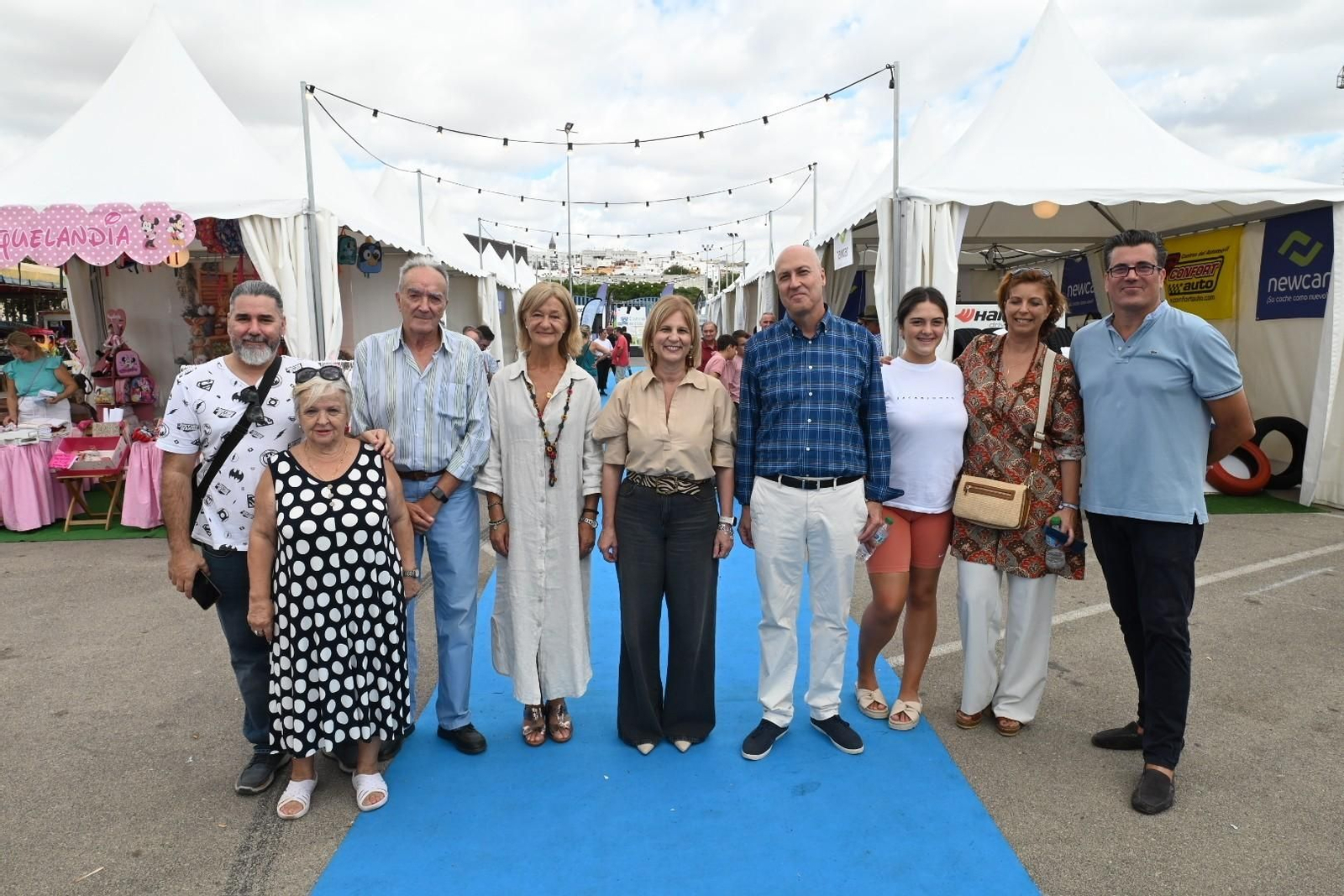La alcaldesa, durante su visita a Exposur. La alcaldesa, durante su visita a Exposur.