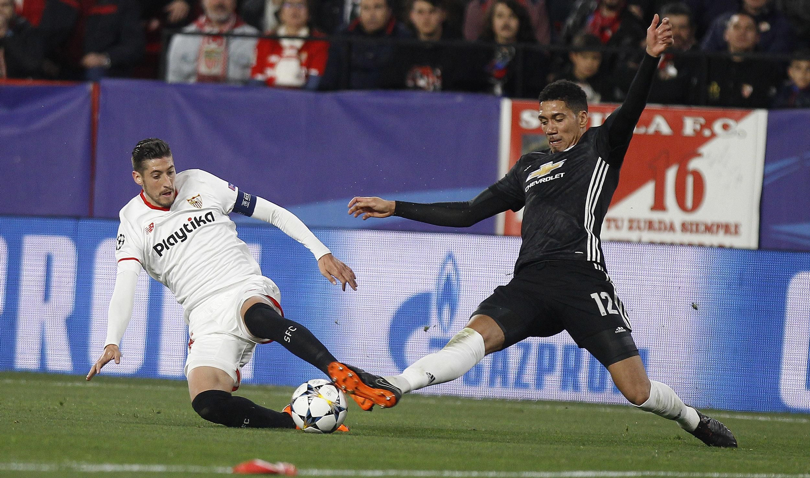 Las imágenes del Sevilla-Manchester United de Champions