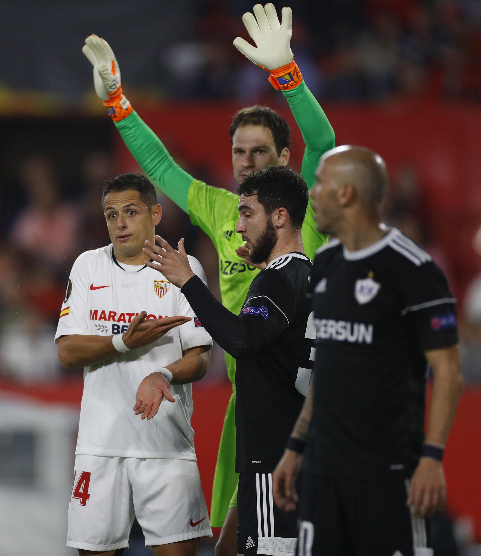 La imágenes del Sevilla fc-Qarabag Fk