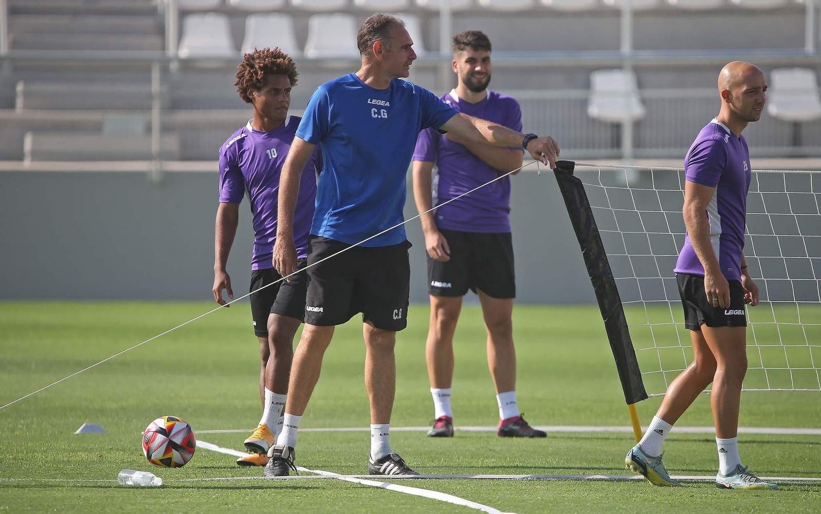 Fotos del primer entrenamiento de la Balona en el Ciudad de La Línea